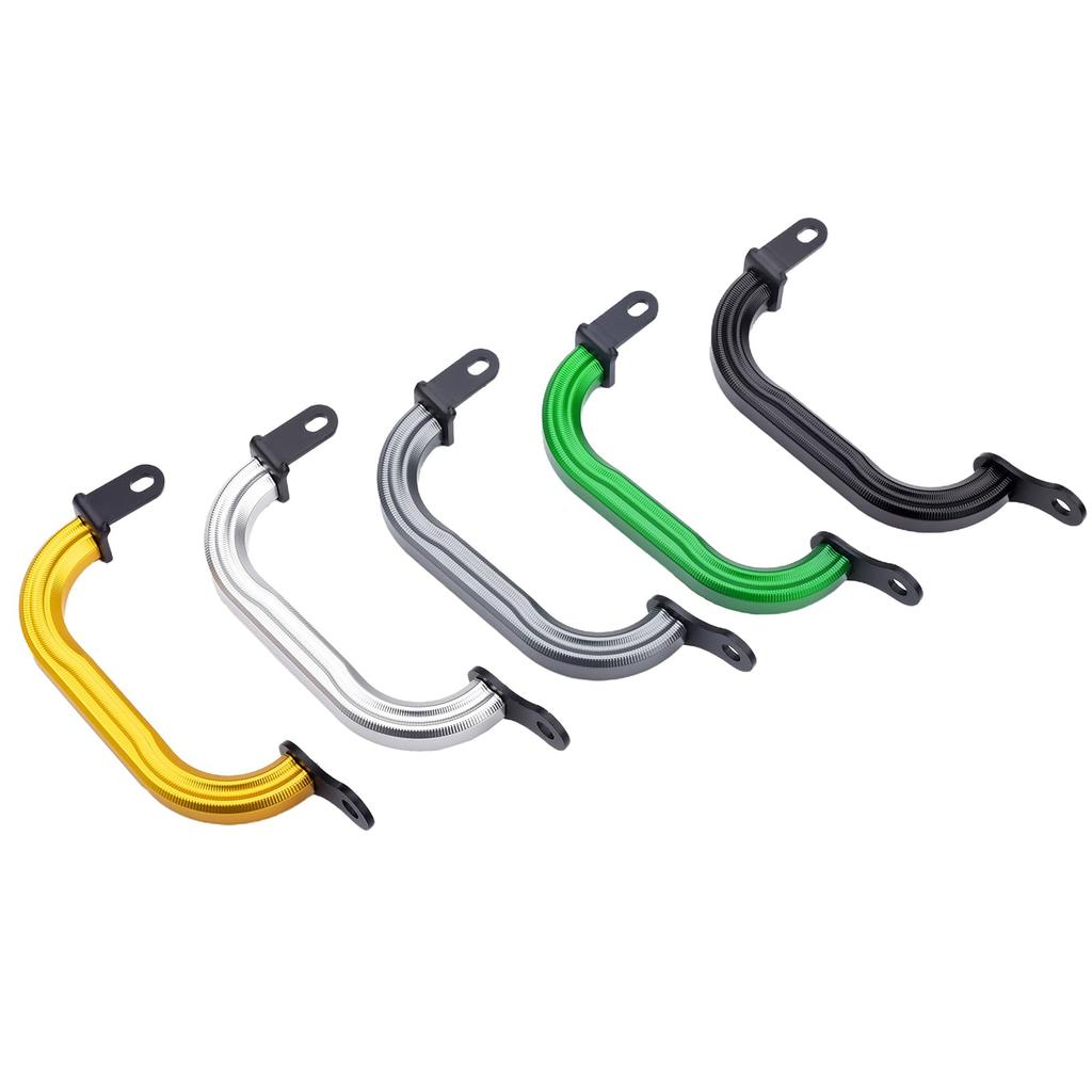 LEDISHUN Motorcycle Assist Side Grips for Kawasaki Z900RS and Z900RSCAFE Grips, (All Models) (Silver)