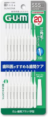 Щетка 20P размер SSS x 30 шт. для десен/межзубных промежутков I-образной формы