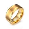 Ikuinen Real Tungsten Rings for Men Jewelry Gold Color Male Wedding Gift US Size 7 8 9 10 11 12