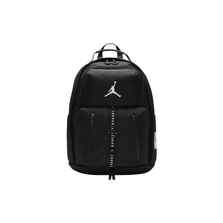 Jordan Polyester Backpack Regular Unisex Black (Unisex) Backpacks FJ6807 010