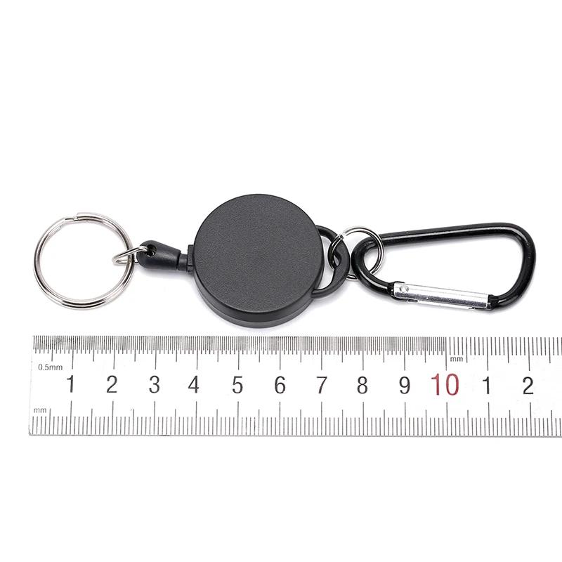 Stainless Steel Rope Camping Telescopic Burglar Chain Key Holder Tactical Keychain Outdoor Key Ring Return Retractable Key Chain