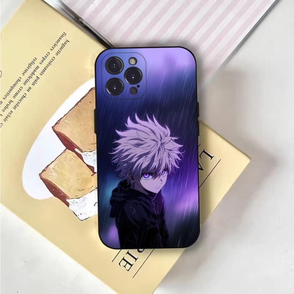 Аниме H-Hunter K-Killua Чехол для телефона Чехол для телефона Для iPhone 16,15,14,13,12,11,Pro,X,XS,Max,XR,Plus,Mini Мягкий черный чехол