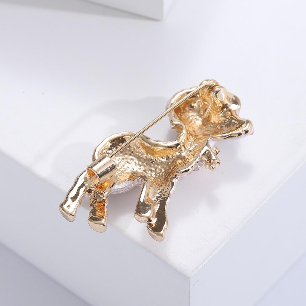 Blucome Милая булавка с мультяшными животными, изысканный жемчуг, милые броши с изображением овечки для девочек, аксессуары для рождественской вечеринки, подарочные ювелирные изделия