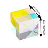 1 шт. Цветная оптическая стеклянная призма X-Cube RGB дисперсионная призма для преподавания физики, исследований, декорирования, художественного образования