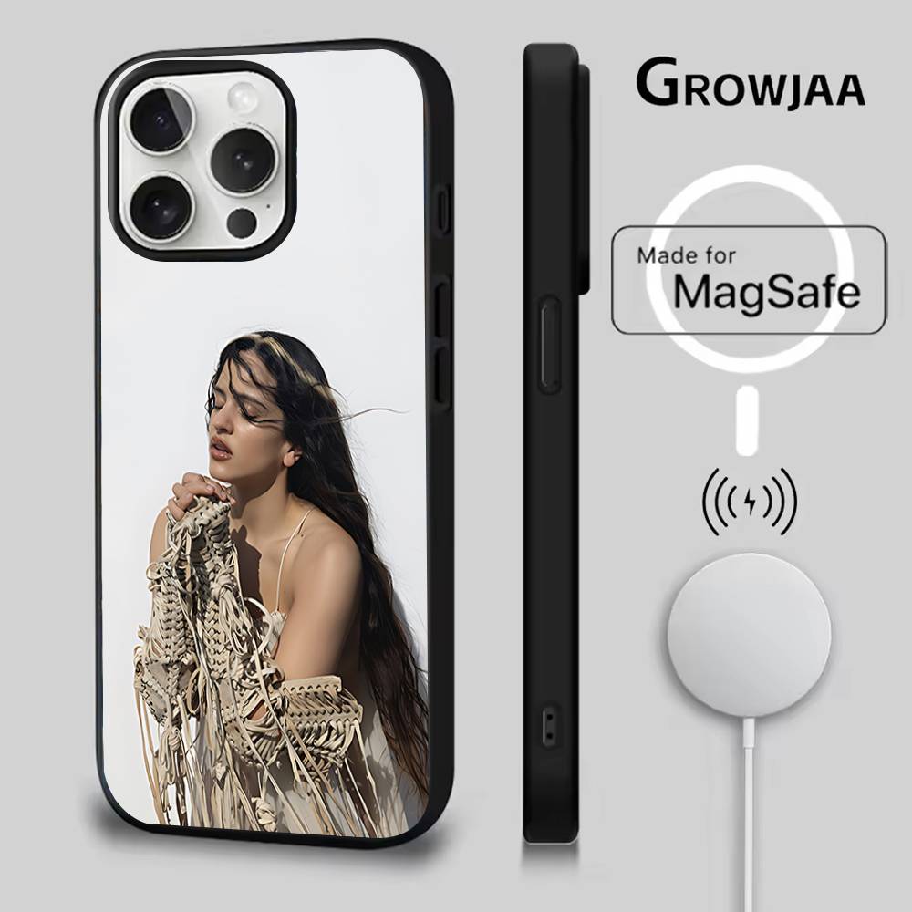 R-Rosalia L-lux Чехол для телефона для iPhone 17,16,15,14,13,12,11,Pro,Max,Plus,Mini,SE4,E Магнитный Magsafe Беспроводная зарядка