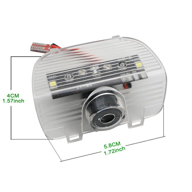 2Pcs Car Door Projector LED Light Ghost Shadow Welcome Lamp For Honda CRZ 2010 2011 2012 2013 2014 2015 2016 2017 2018 2019-2021
