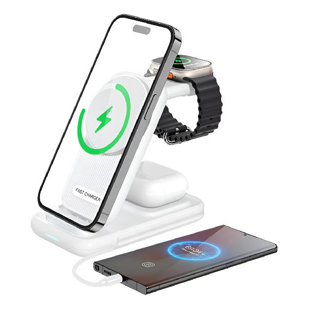 Five In One Wireless Charging Stand For Phones And Watches