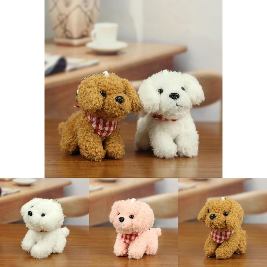 Soft Fluffy Teddy Dog Plush Toy Keychain Perfect For Backpacks And Gifts