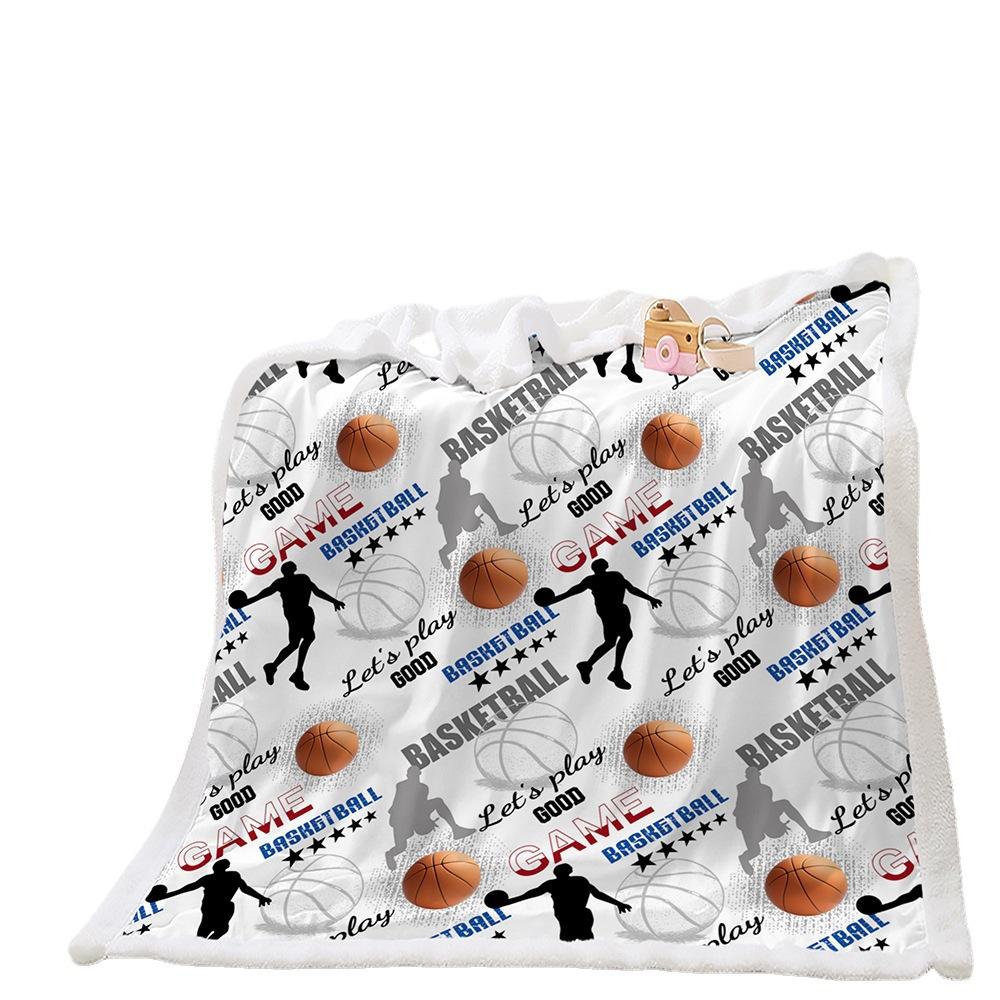 Blanket Ice Sports Basketball Blanket Lamb Fleece Crystal Fleece Blanket Four Seasons