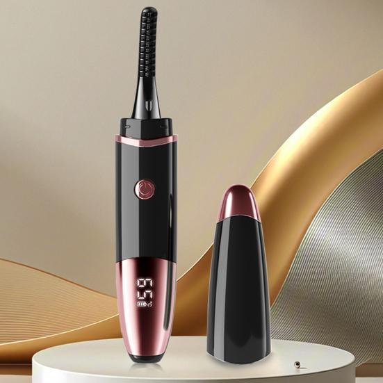 Электрические щипцы для завивки ресниц с подогревом, светодиодный дисплей, 4 температурных режима, зарядка через USB, быстрый нагрев