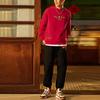 Подкладка Sports Trend Series Prosperous Gold Print Свободный пуловер с круглым вырезом Толстовка Топы унисекс Красный AWDS163-2