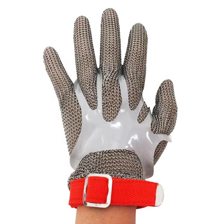 316L Stainless Steel Loop Butcher Industry Steel Mesh Glove Textile Strap
