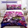 3pcs Demon Slayer characters pattern bedding set duvet cover set includes duvet cover &pillowcases, perfect all season bedroom decoration & gift