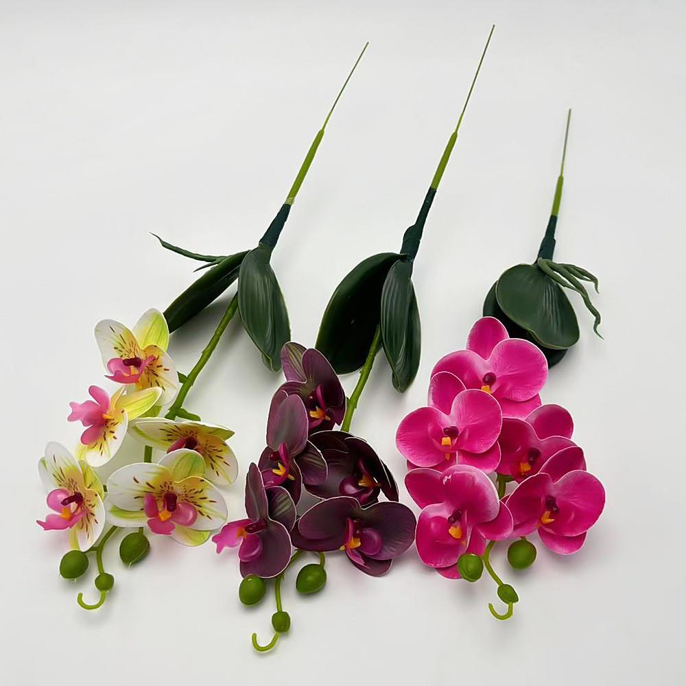 Realistic Phalaenopsis Artificial Flowers Flower Bouquet Plants For Decor Home
