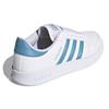 Adidas Neo Breaknet Non-Slip Durable Low-Top Skate Shoes Women Sneakers White Blue FZ2465