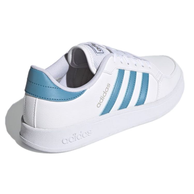 Adidas Neo Breaknet Non-Slip Durable Low-Top Skate Shoes Women Sneakers White Blue FZ2465