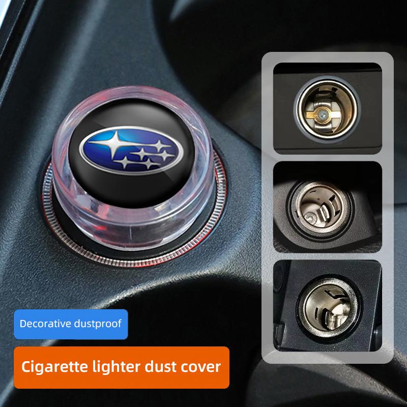 Car Cigarette Lighter Cover Dust Cover Accessories For Subaru STI XV Forester Outback Crosstrek Levorg Mpreza WRX Ascent Tribeca yh6r