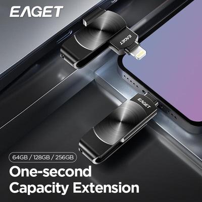 Сертифицированный MFI флэш-накопитель с двойным интерфейсом, портативная карта памяти USB 3.2 Plug & Play Expansion для iPhone15 14 13/iPad