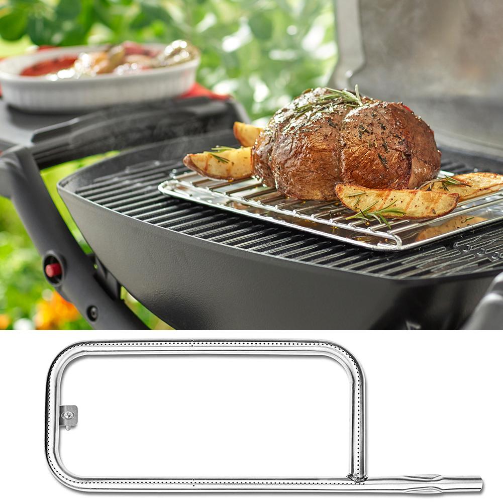 Замена трубки горелки гриля 304 Нержавеющая сталь Нагревательный элемент Верхний нагрев Гриль Гриль Горелка Запасная часть для Weber Q100