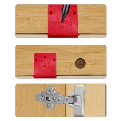 Шаблон для сверления отверстий под петли 26 мм 35 мм Шаблон для установки петель Дверной Шкаф Локатор отверстий под петли Деревообрабатывающий инструмент Аксессуар