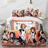 K-ON Kawaii Girls Anime Bedding Set Boys Girls Twin Queen King Size Duvet Cover Pillowcase Bed boys Adult Home Textileextile