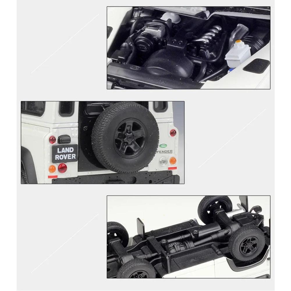 Welly 1/24 Модель автомобиля из сплава Land Rover Defender Литой металлический внедорожник Модель автомобиля Симуляция Коллекция Детская игрушка Подарок