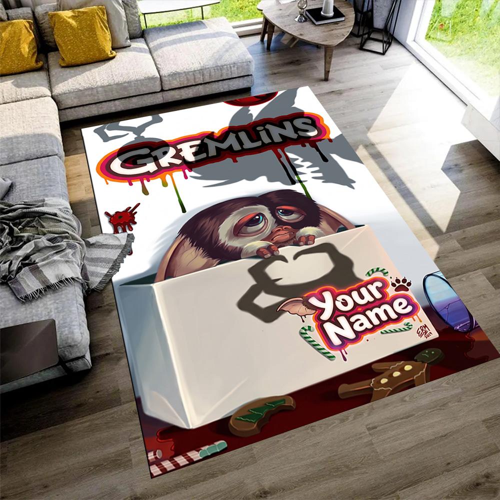 Gremlins Personalized Name Floor Rug Office Rug Perfect for Study room Playrooms Outdoor Decorate room Antislip Carpet Anime Office Decor