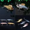 4pcs 11g 55mm Metal VIB Fishing Lures Crank Baits Red Eyes Fishlike Hook Tackle