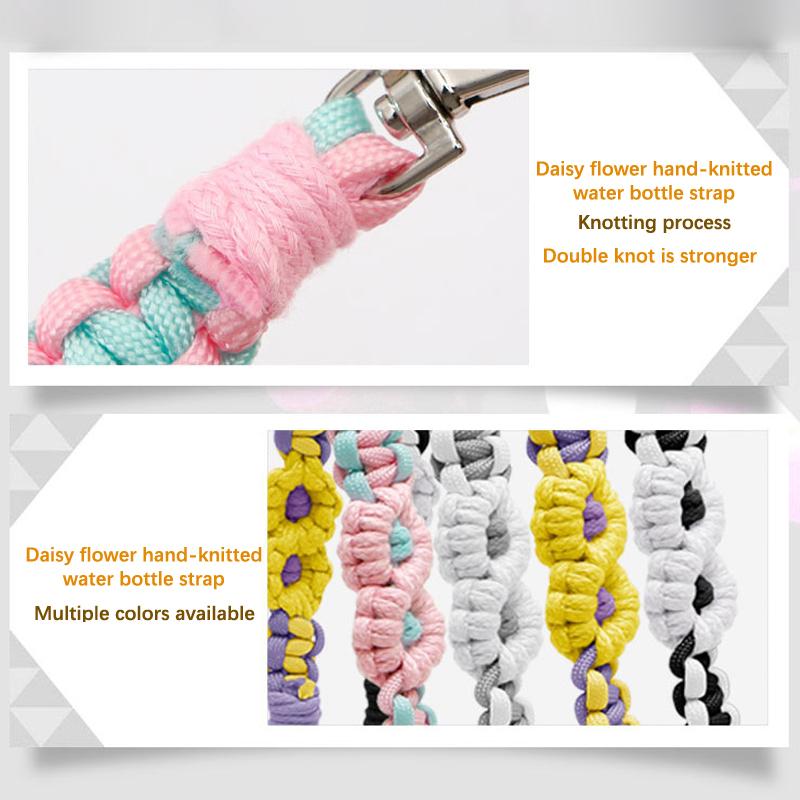 Ремешок для бутылки с водой в стиле бохо подходит для большинства бутылок объемом 30-40 унций, держатель для бутылок с водой для аксессуаров для чашек