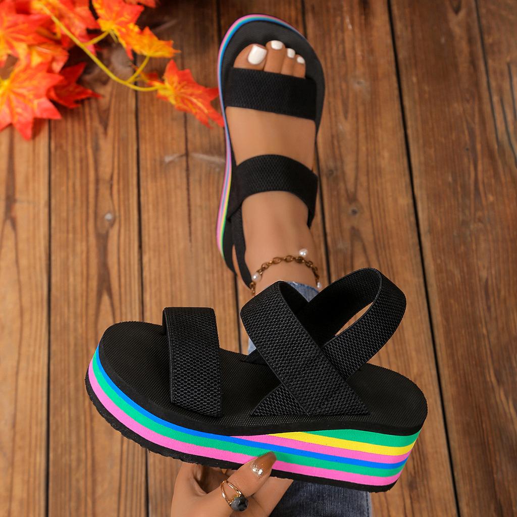 Новые сандалии женские модные женские тапочки сандалии легкие толстые туфли женские