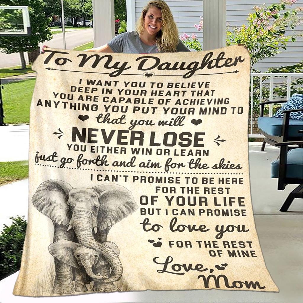 Моей дочери сыну подарок в виде письма HD одеяло, мягкое одеяло для дома, спальни, кровати, дивана, пикника, путешествия, офиса, одеяло, детское одеяло