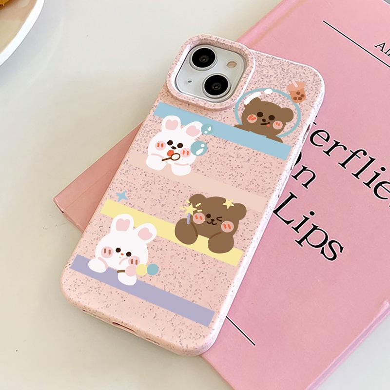Mobile Phone Cases for iPhone 11 13 XR 15 Pro Max 12 14 Pro Max Case iPhone 16 7 Plus 8 Plus XS Max Degradable and Environmentally Friendly