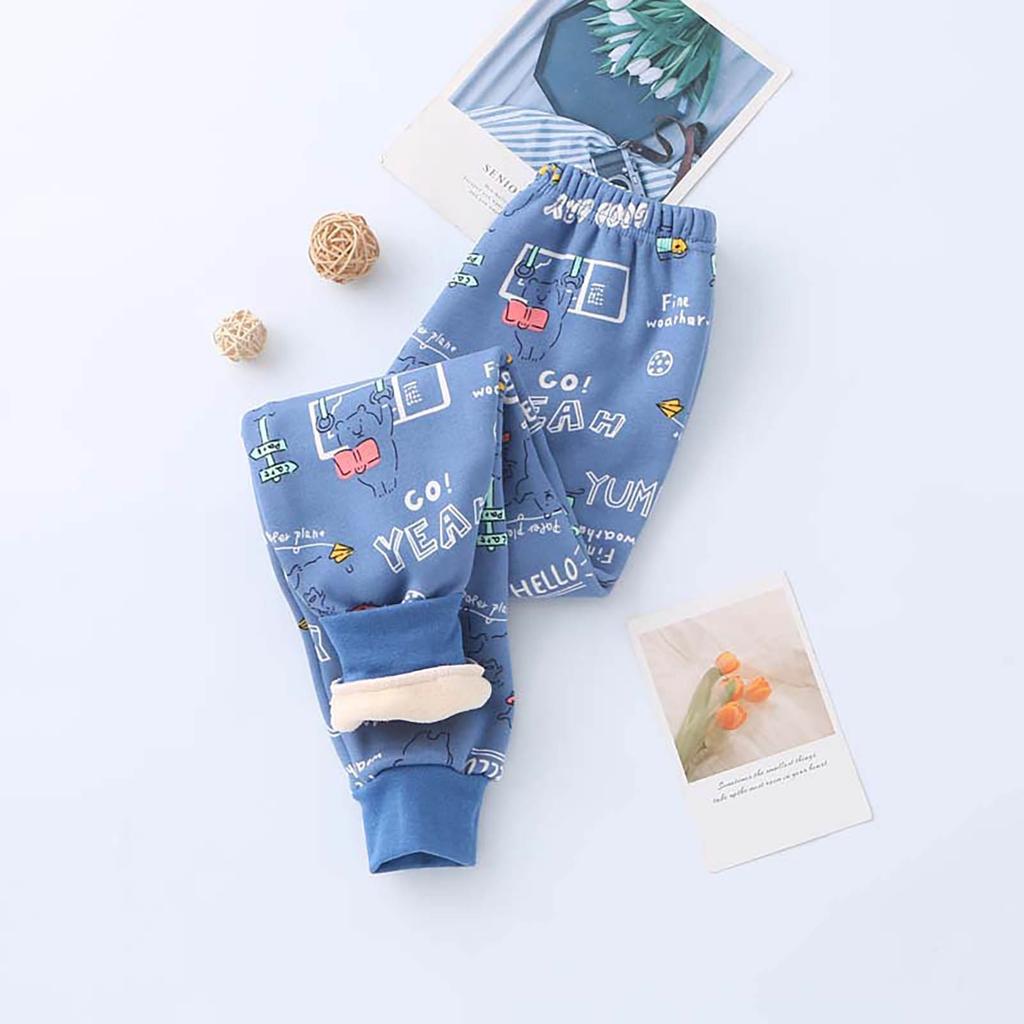 Зимние детские флисовые леггинсы Johns для мальчиков и девочек, толстые теплые штаны для детей