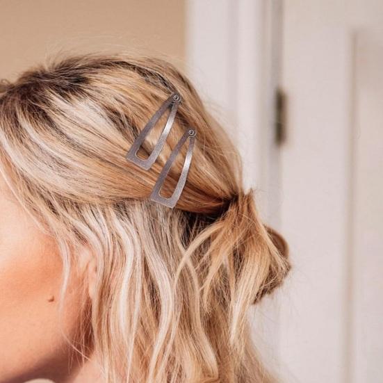 10Pcs Double Grip Hair Clips Women Metal Snap Hair Barrettes Retro Small Hair Pins Headdress Hair Accessories