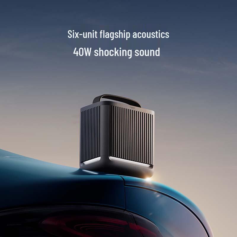 Портативная уличная Bluetooth-колонка Xiaomi с кемпинговым фонарем, штекер CN (адаптер в комплекте)