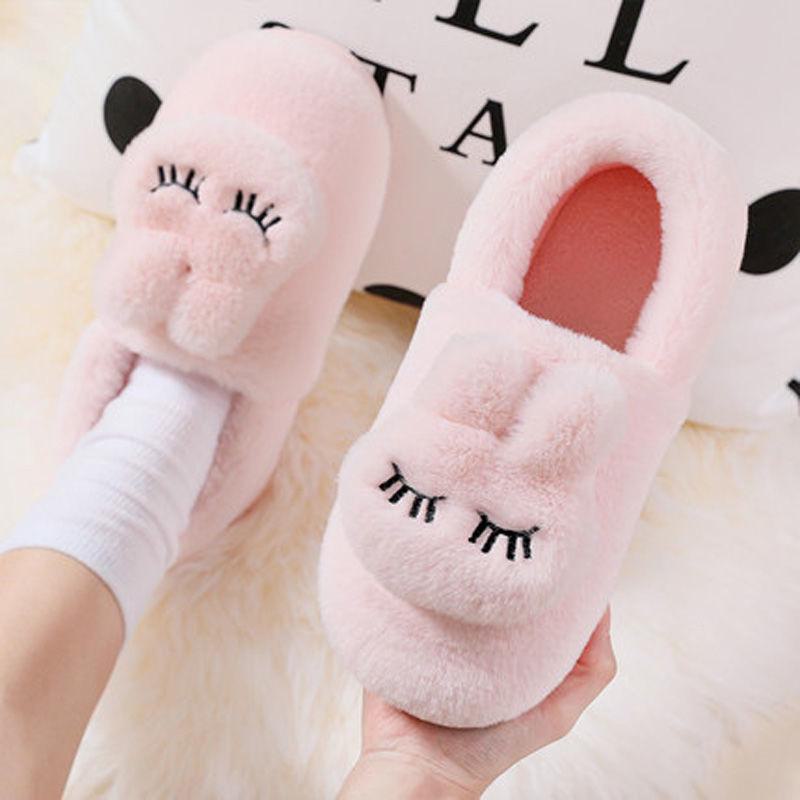 Женские нескользящие хлопковые тапочки Cixi - теплая мягкая домашняя обувь для пар на весну, осень и зиму