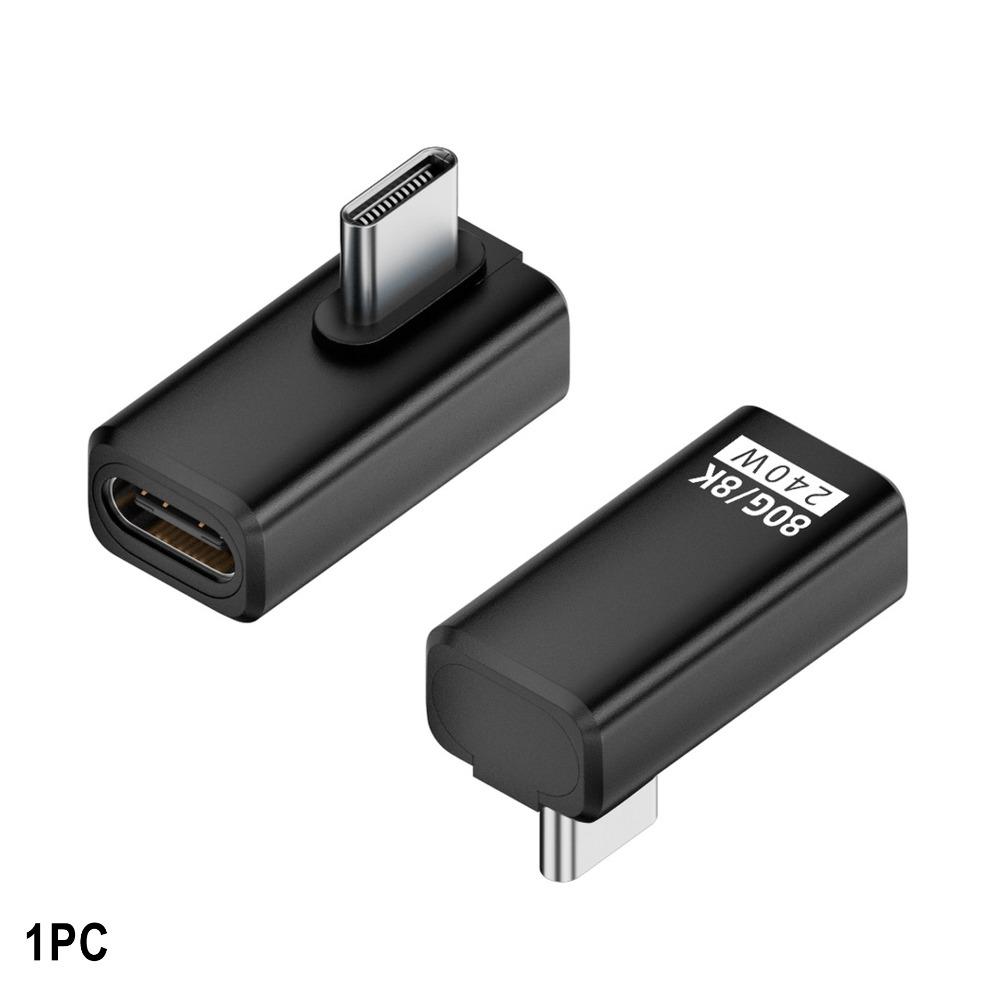 240 Вт Type-C Конвертер 80 Гбит/с 8K 60 Гц USB4 Адаптер Передача Данных Штекер на Розетку USB-C Удлинительный Разъем Мобильный Телефон