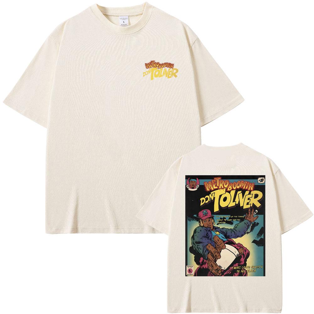 Рэпер Metro Boomin Don Toliver Графическая футболка Мужская Женская Мода Оверсайз Футболки Топы Короткий Рукав Мужская Хип-Хоп Футболка с Круглым Вырезом