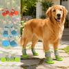 Soft Anti Slip Dog Shoes Adjustable Summer Dog Shoes Pet Supplies Pet Sandals for 4PCS/SET Hiking