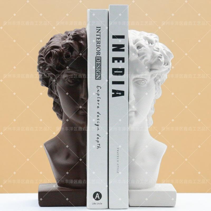 Фигурки для книжной полки David, Гостиная, Кабинет, Прихожая, Офис, Домашние настольные украшения, Резиновые поделки