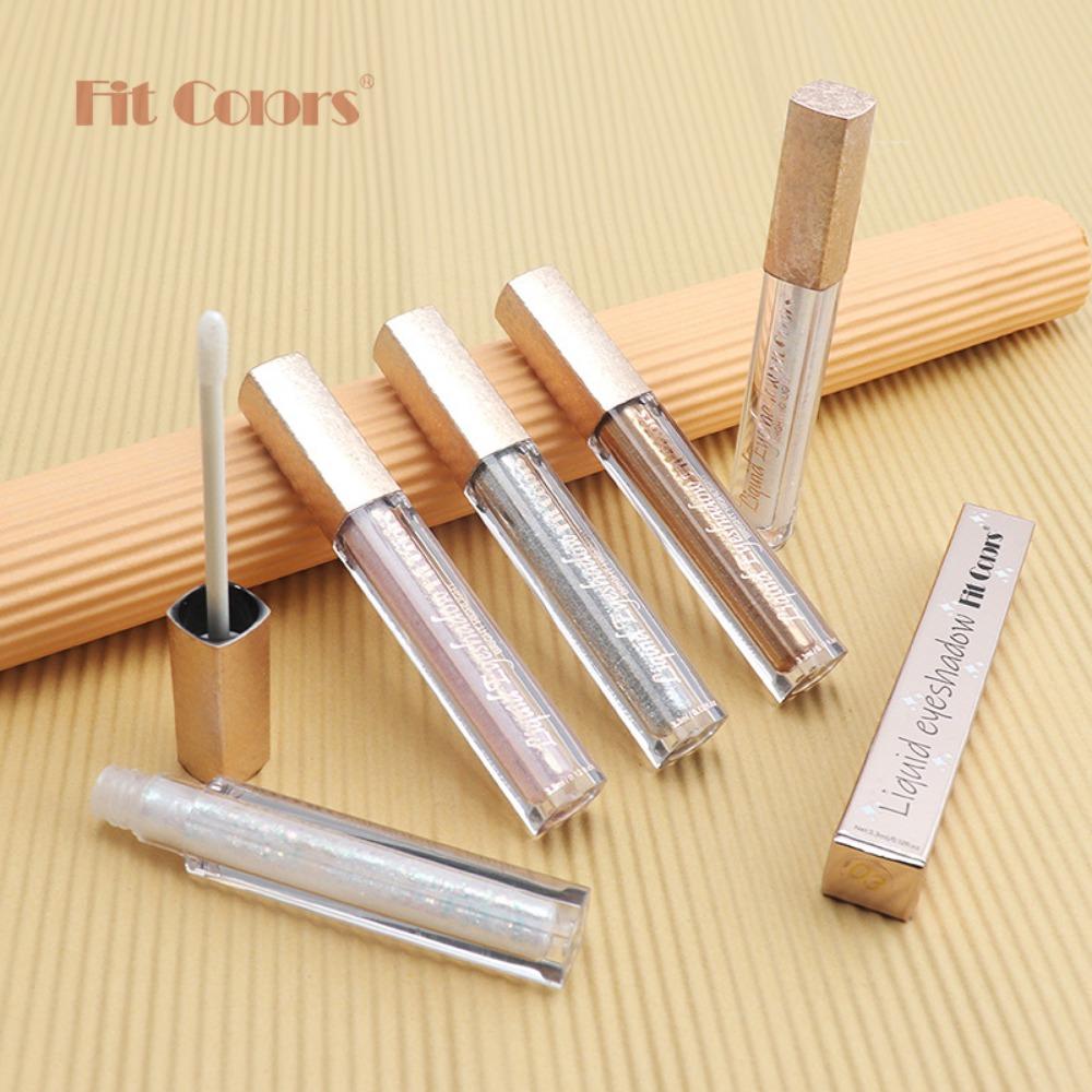 Fit Colors Жидкий жемчужный свет - тени для век с металлической текстурой легко окрашиваются Жемчужный свет, тонкие тени для век Жидкость для губ