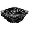 BLACK Cooler Low Profile Height 57mm CPU Air Cooler 5 Heat Pipes 120x120x15mm Slim Fan CPU Fan for Intel AMD Desktop ID-COOLING IS-55