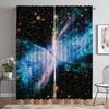 Космическая туманность занавеска для комнаты 2 панели затемняющие шторы жалюзи перегородка тюль для спальни Хэллоуин украшения гостиная