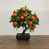 Искусственные фрукты в горшках, бонсай, украшение для стола в гостиной, зеленое растение, украшение для столовой, искусственный цветок
