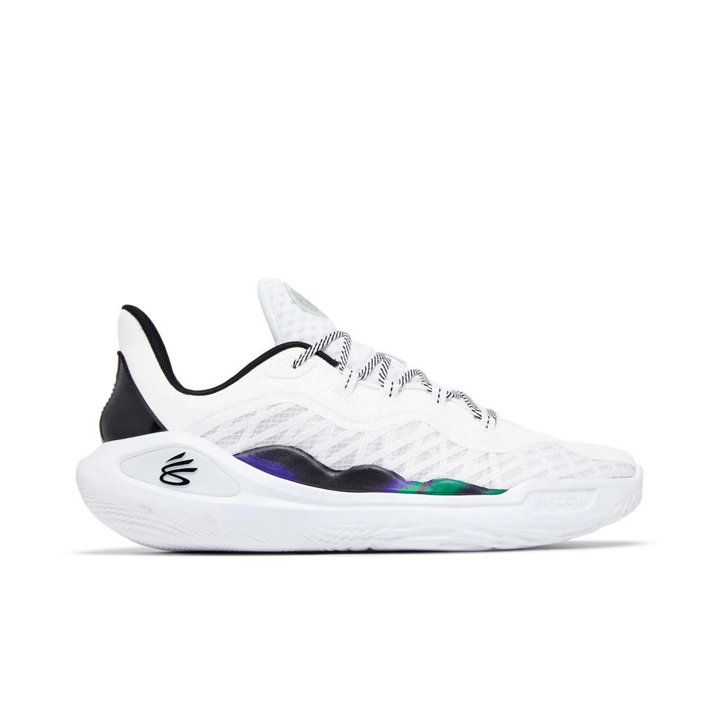 Bruce Lee Under Armour Curry Flow 11 'Wind' (Unisex) White / Halo Gray Basketball Shoes 3027502 100