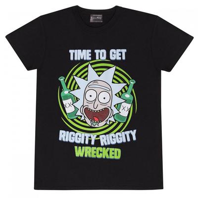 Rick And Morty Футболка унисекс для взрослых Riggity Wrecked