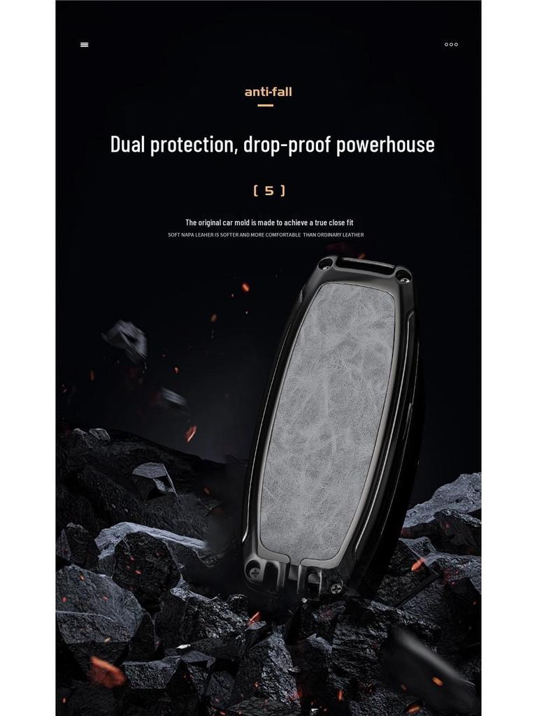 Чехол для ключа автомобиля Denza D9N7: Прочный чехол для пульта с полной защитой для 2023 Denza D9 - Унисекс