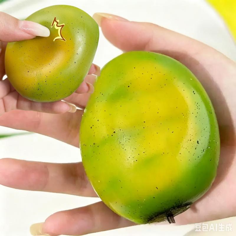 Манго Сквиши Меняющий Цвет Мячик-Антистресс Мягкая Игрушка-Залипалка Асмр Сенсорная Игра Снятие Тревоги Подарки Для Детей Взрослых