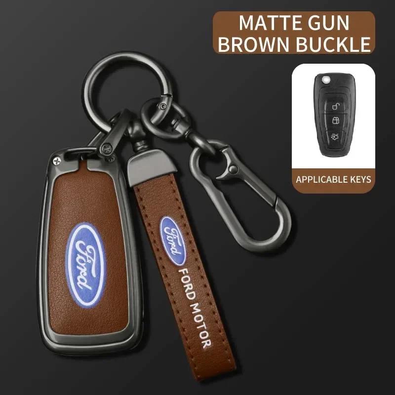 Car Sticker 2026 For Ford Car Flip Key Case Cover Fob Shell For Ford Ranger C-Max S-Max Focus Galaxy Mondeo Transit Tourneo Cust