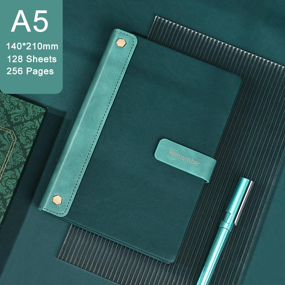 (Бесплатный индивидуальный логотип) Блокнот формата А5/В5 с пряжкой, блокнот из твердой кожи, студенческий дневник, предметный блокнот, протоколы деловых встреч.